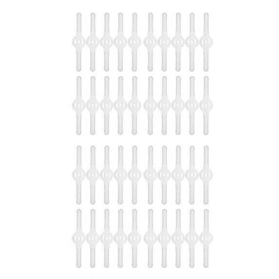 40Pcs Plastic Grass Trimmer Blades Lawn Mower Accessories Blade Cordless Garden Tool