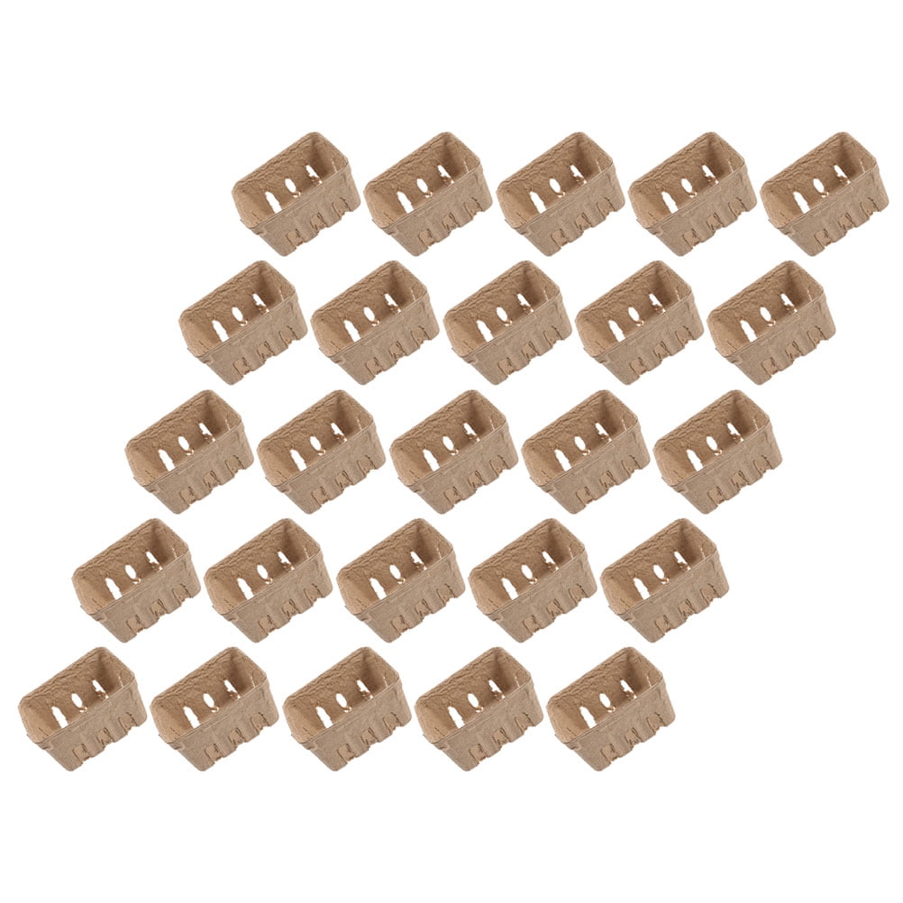 40Pcs Pulp Berry Basket Household Fruit Containers Berry Fruit Basket