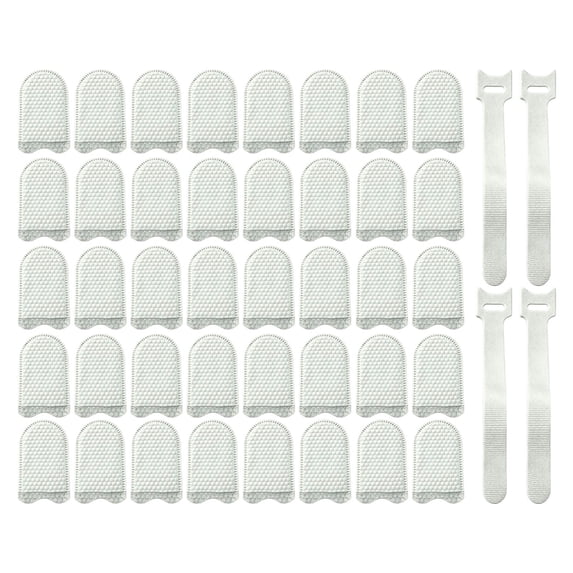 40Pcs Reusable Faucet Filter Cotton Bags With Ties For Kitchen Bathroom Sediment And Impurity Removal