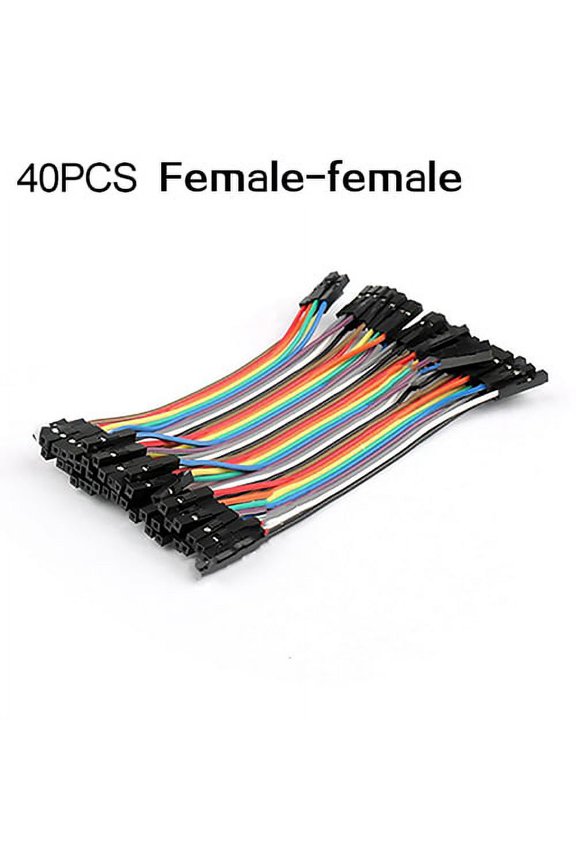 40Pcs Row 10cm F F Wires Jumper Cables for Arduino Breadboard