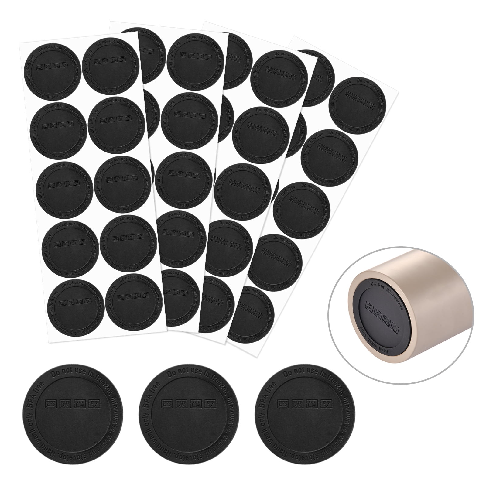 40Pcs Rubber Bottoms for Sublimation Tumblers, Silicone Bottoms for ...