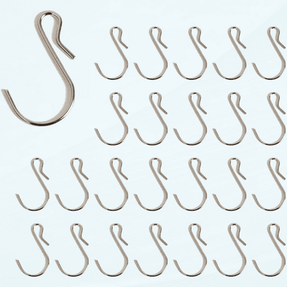 40Pcs S Hooks Stainless Steel S Shaped Metal Hooks Connectors Heavy-Duty Hanging Hooks S Clip Hangers for Indoor and Outdoor Hanging, 1.7/4.3cm, Silver
