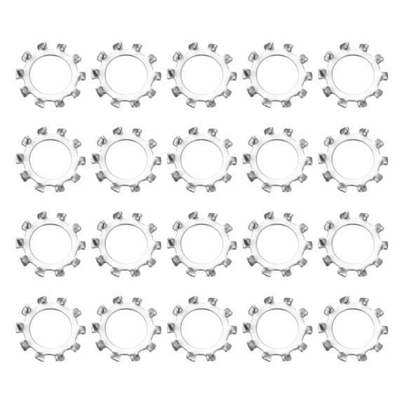 40Pcs SAE 1/2" 304 Stainless Steel External Tooth Lock Washer