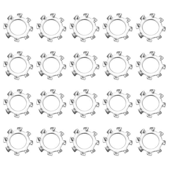 40Pcs SAE 5/16" 304 Stainless Steel External Tooth Lock Washer