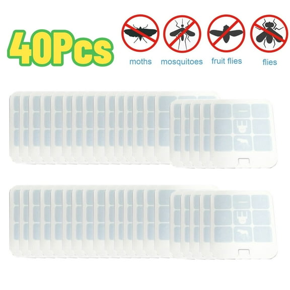 40Pcs SH503 Indoor Plug-In Fly Trap Refill Pack of Glue Cards for SH502 Indoor Fly Trap