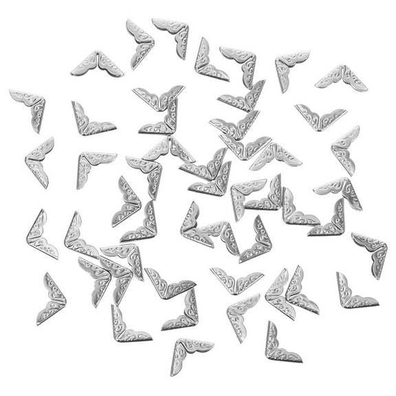 40Pcs Metal Scrapbook Corners Photo Album Page Corner Protectors Vintage Book Corners for Crafting and Projects