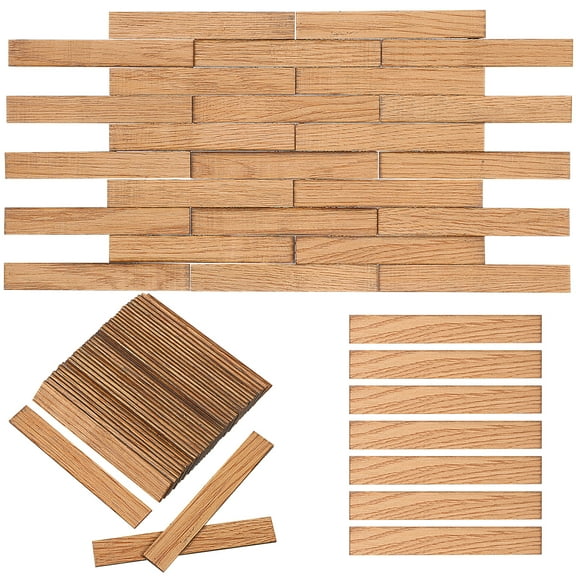 40Pcs Self Adhesive Miniature Wood Flooring for Dollhouse Realistic Plank Floor Tiles DIY Decorative Flooring Kit for Model House Crafts