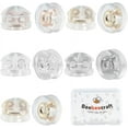 thumbnail image 1 of 40Pcs Silicone Earring Backs Round Locking Secure Back of Earring Replacement Clear Secure Pierced Earring Backs Stopper, 1 of 8