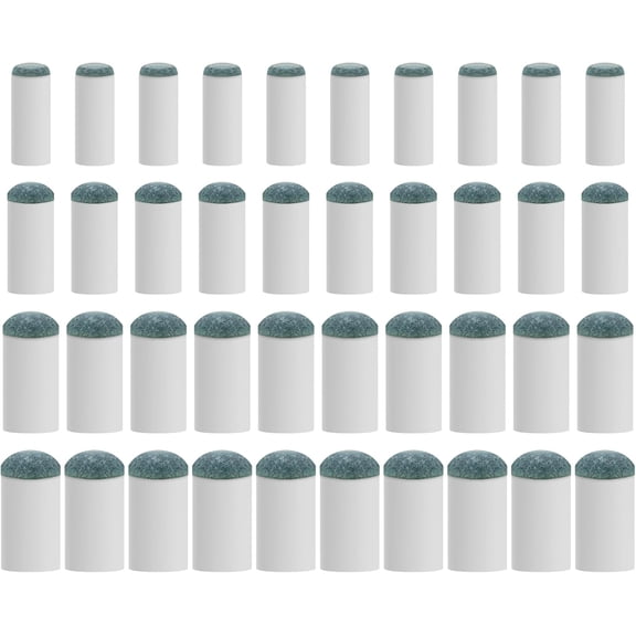 40Pcs Slip On Pool Cue Tips Replacement Kit, 4 Sizes Upgrade Pool Stick Tips for Snooker and Pool Cues, No Glue, Fast-Fix Solution for Stick Tip Replacement (9mm/10mm/12mm/13mm, 10pcs Each)