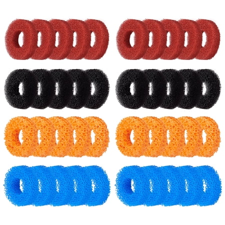 40Pcs Sponge Style Joystick Positioning Auxiliary Ring for Game Console Mixed Color 20x4.5-5mm