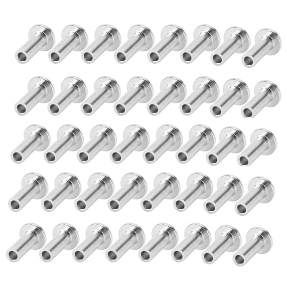 40Pcs Stainless Steel Protector Sleeves Protective Sleeves Grommet Kit for 1/8Inch Wire Rope Cable Railing