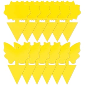 40Pcs Sticky Trap,Fruit Fly and Gnat Trap Yellow Sticky Bug Traps for Indoor/Outdoor Use - Insect Catcher for White Flies,Mosquitos,Fungus Gnats,Flying Insects - Disposable Glue Trappers