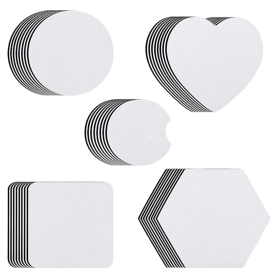 40Pcs Sublimation Cup Coasters Blank for Printing Heat
