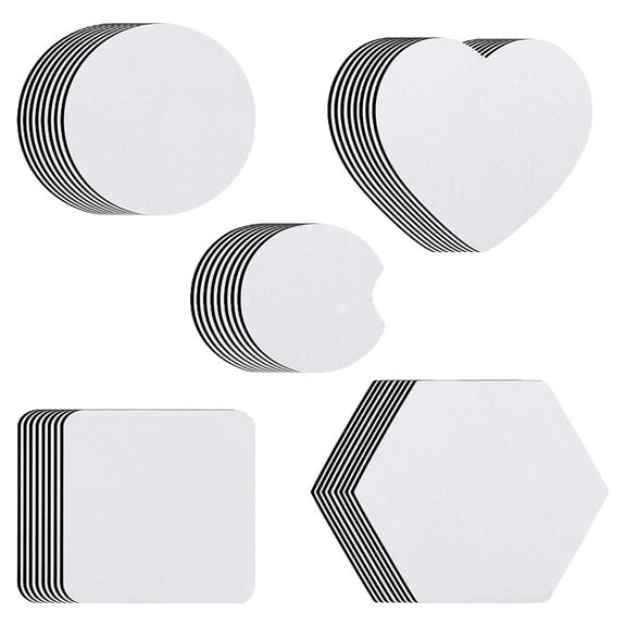 40Pcs Sublimation Cup Coasters Blank for Printing Heat
