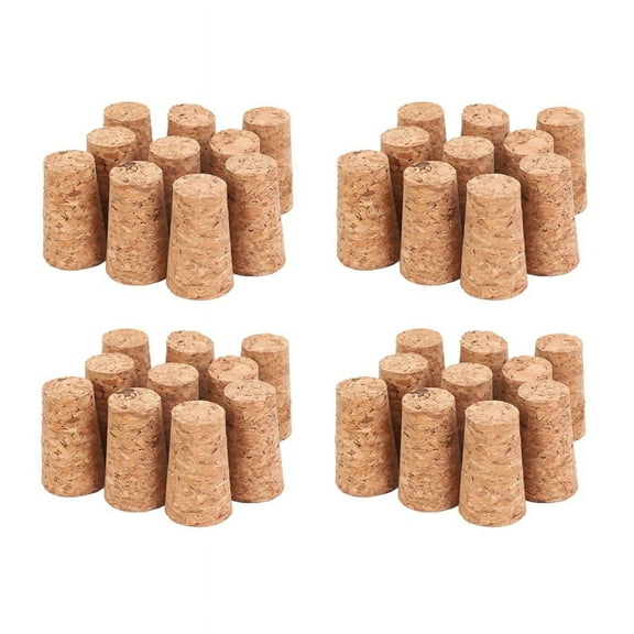 40Pcs Tapered Corks Stoppers DIY Craft Art Model Building 22x17x35mm