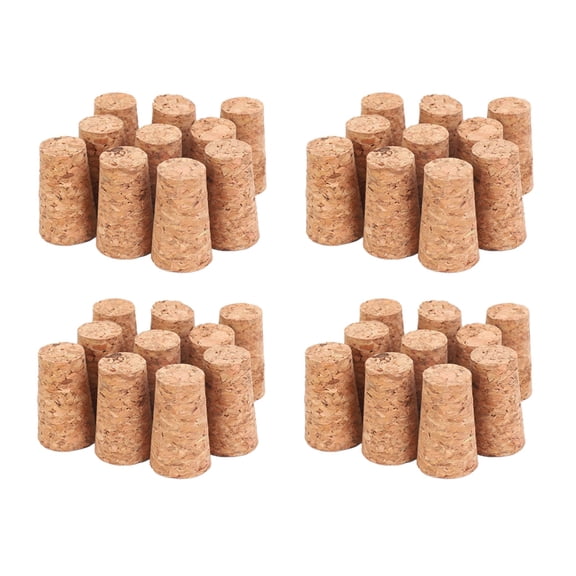 40Pcs Tapered Corks Stoppers DIY Craft Art Model Building 22x17x35mm