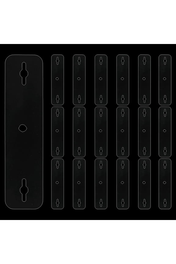 40Pcs Tie Clip Invisible Tie Stays Ties Holder Plastic Invisibility Ties Bar 30x122x0.3mm Clear Fastens Accessories Business Shirt Necktie Pinch