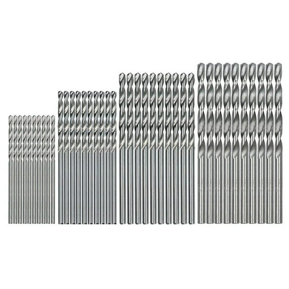 40Pcs Titanium Twist Drill Bit Set,Cobalt Metric Bits 0.5mm - 2.0mm for Metal,Stainless Steel Sets Small