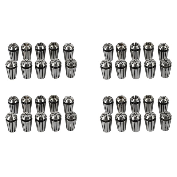 40Pcs Ultra ER16 1-10MM Spring Collet Set for CNC Milling Lathe Tool Engraving Machine