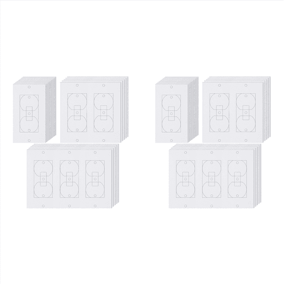 40Pcs Wall Insulation Outlet Insulators Sealers,Electrical Outlet Insulation Pads for Wall, Light, Switch Socket
