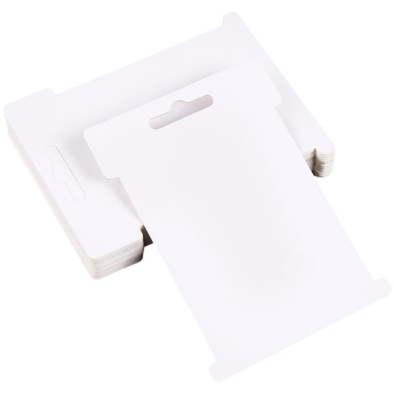 40Pcs White Embroidery Floss Cardboard Yarn Bobbins Organizer Paper Embroidery Cotton Thread Friendship Bracelet String Wrapping Cards Holder Bulk