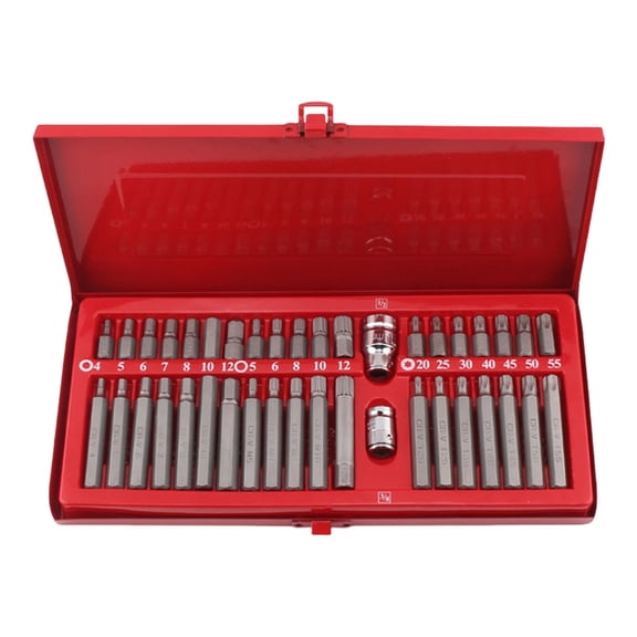 40Piece Star Hex Key Wrench Set Carbon Steel Tool For Automotive Repair Home DIY Projects Professional Maintenance