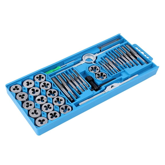 40Piece Threading Tool Set Practical Tap and Die Set Sturdy Threading Tool Set Ideal For Mechanics And Engineers