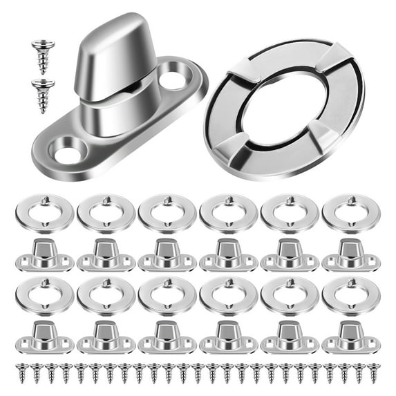 40Set Twist Lock Fasteners: Canvas Twist Lock Fasteners Turn Button Eyelet and Stud Mounting Screws for Canvas Marine
