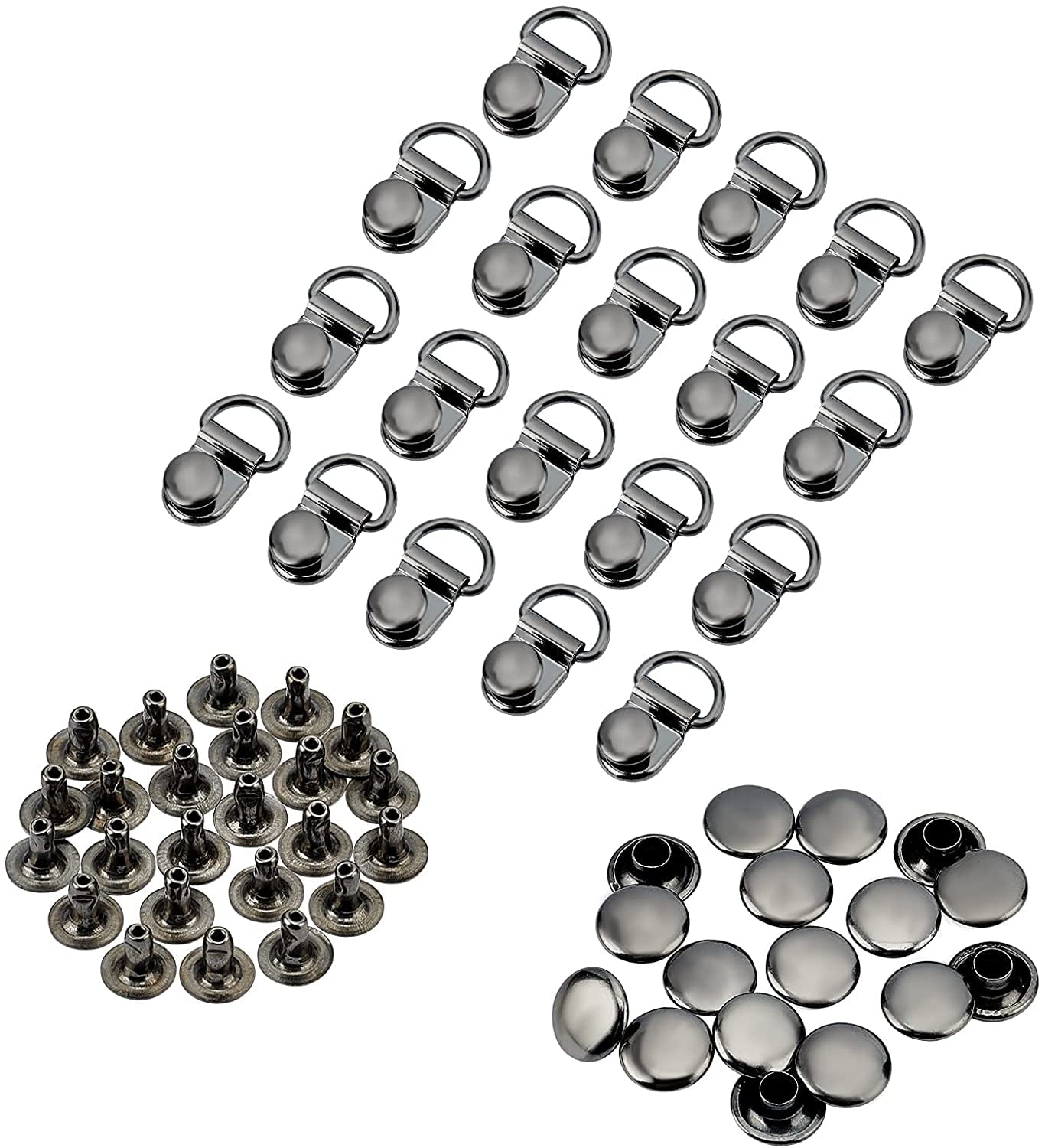 Safety Boot Rivets 40Sets Boot Lace Hooks Brass Shoes Lace Safety Buckle Shoes Eyelets ...