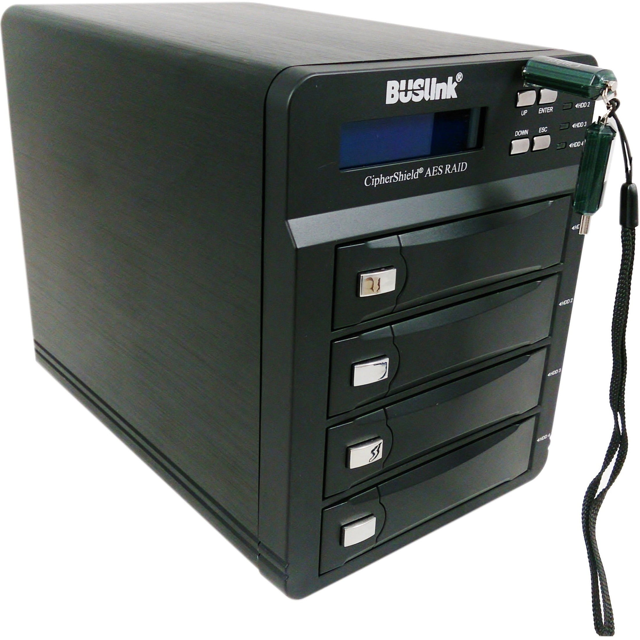 40TB FIPS 140-2 256-BIT AES 4 BAY RAID ENCRYPTED USB 3.0/ESATA