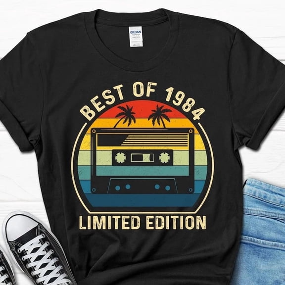 40Th Birthday Shirt, Best Of 1984 Gift, 40Th Birthday Men'S Gift For Him, Tur...