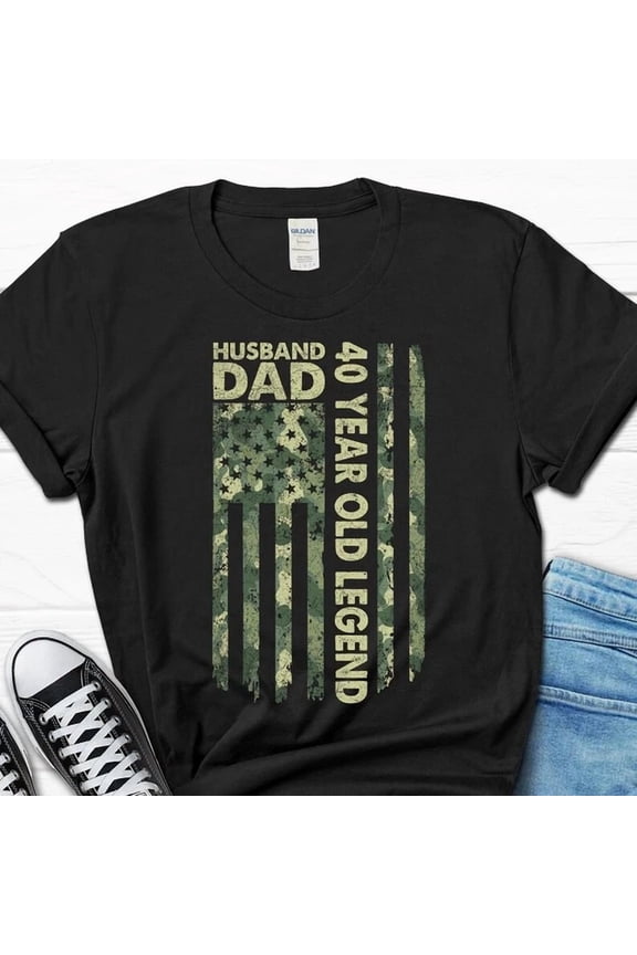 40Th Birthday Shirt For Men, Husband Dad 40 Year Old Legend T-Shirt, 40Th Bir...