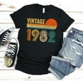 thumbnail image 1 of 40Th Birthday Shirt, Vintage 1982 Shirt, 40Th Birthday Gift For Women, 40Th Birthday Gift For Men, 40Thbirthday Best Friend, 40Th Birthday Woman, 1 of 5