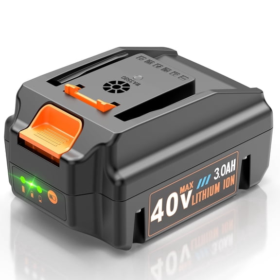 40V 3.0Ah Replacement Battery for Worx 40V Battery, Compatible with Worx 40 Volt Cordless Tools WG180 WG280 WG380 WG580, for Charger WA3747 WA3877 (Not fit for 2 x 20V Tools)
