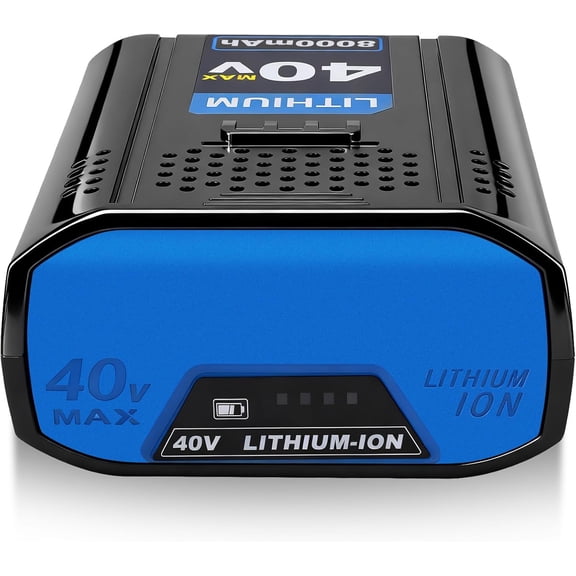 40V 8000mAh Extend Capacity Replacement for Kobalt 40V Battery 8.0Ah Compatible with Kobalt 40 Volt Battery Lithium ion (Li-Ion) KPM1040A-03, KM-1640-06, KM 4040-06 Cordless Power Tool Battery (Blue)