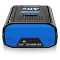 thumbnail image 1 of 40V 8000mAh Replacement Battery, 8.0Ah Li-ion for 40 Volt Tools - Compatible KPM1040A-03, KM-1640-06, KM4040-06 - Cordless Power Tool Battery, 1 of 6