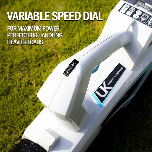 40V Cordless Leaf Blower with 2Ah Battery & Charger – 6-Speed Turbo, 460 CFM, Lightweight for Leaves, Snow, Lawn &