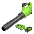40V Max Cordless Brushless Leaf Blower, 700 CFM 160 MPH Axial Garden ...