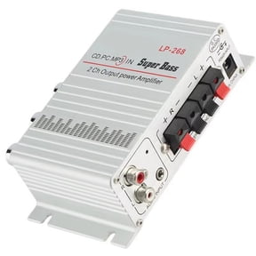 40W 12V Mini Hi-Fi Stereo Amplifier Amp - Supports FM Radio & MP3, Suitable for Car, Motorcycle, Boat, Home