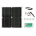 thumbnail image 1 of 40W 18V Monocrystalline Silicon Flexible Solar Panel Kit with 60A Dual USB Solar Charge Controller, Waterproof, High-Efficiency for RVs, Boats, and Outdoor, 1 of 9