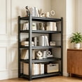 thumbnail image 1 of 40W Deep Bookshelf for Storage, 5-Tier Tall Metal Bookcase, 63H Heavy Duty Industrial Book Shelves for Large Books & Binders, 16-Inch Deep, 1 of 4