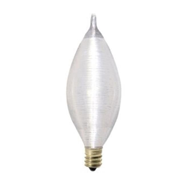40W Dimmable Satin C11 Spunlite Incandescent Light Bulbs - Warm Glow - Pack of 10 - E12 Base
