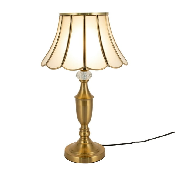 40W Elegant Desk Lamp Bedroom Table Lamp Bedside Reading Desk Light Copper Color