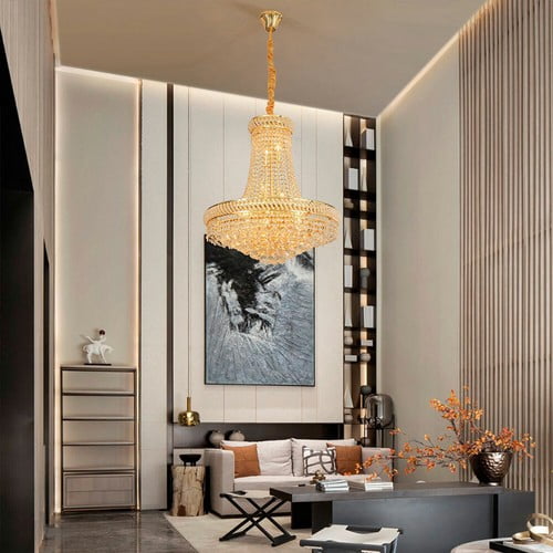 K9 Crystal Chandelier Pendant Light French Empire 40W Luxury Hanging Lamp
