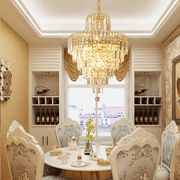40W LED Elegant Crystal Chandelier Modern Ceiling Light Pendant Fixture Lighting Lamp For Living Room, Dining Room, Study Room, Bedroom, Hallway, Balcony Etc., 110V