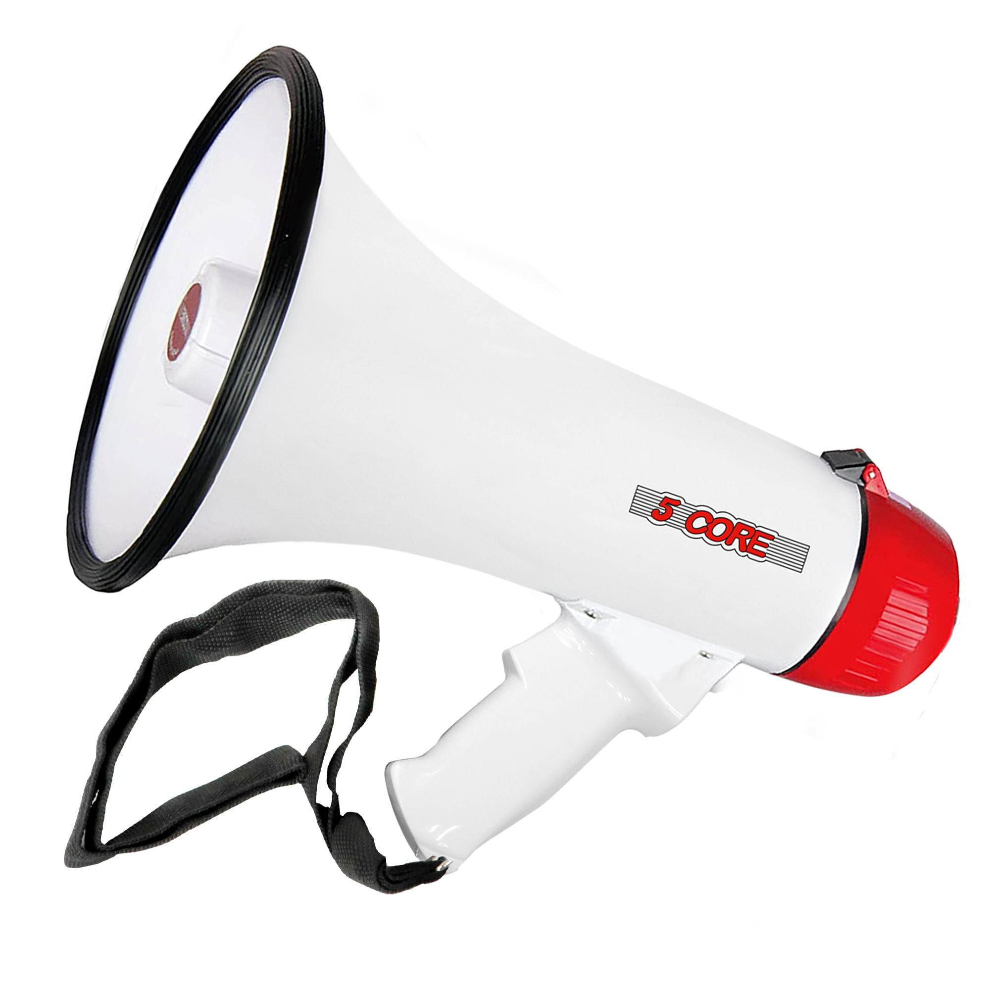 40W Megaphone Bullhorn Cheer Bull Horn Speaker Rechargeable Megaphono 1000 Yard Range Siren Recording USB SD Card AUX Detachable Microphone for Cheerleading Football Safety Drills - 20RF