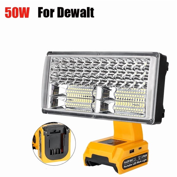 40W Outdoor Portable Work Light, Compatible with De*walt 20V Battery