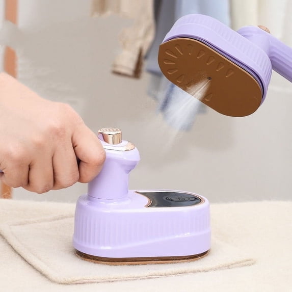 40W Portable Mini Handheld Steam Iron, Rotatable & Foldable for Travel, Garment Fabric Steamer for Home Use