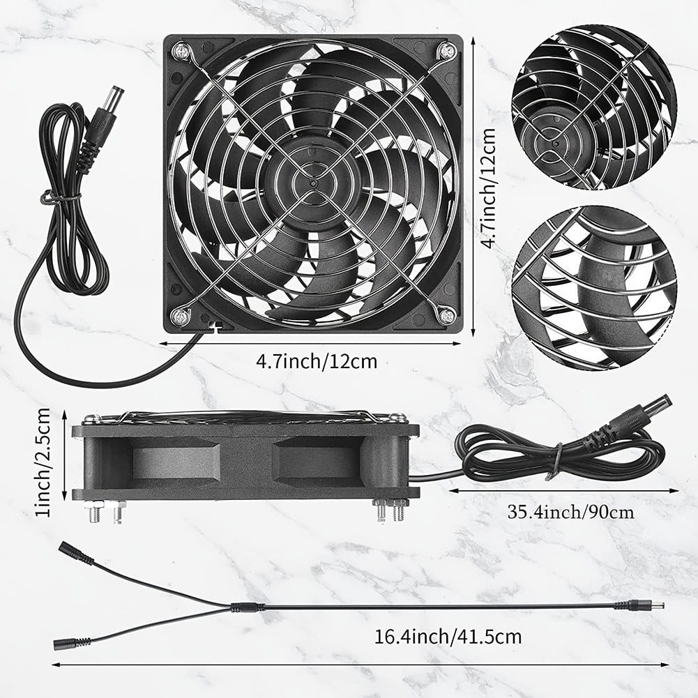 40W Solar Panel Fan Solar Powered Exhaust Fan Greenhouse Pet House Cooling Fan