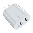 thumbnail image 1 of 40W USB Type - C Wall Charger - QC 3.0, Multiport, Fast Charging - ABS Material, Universal Compatibility, 1 of 6